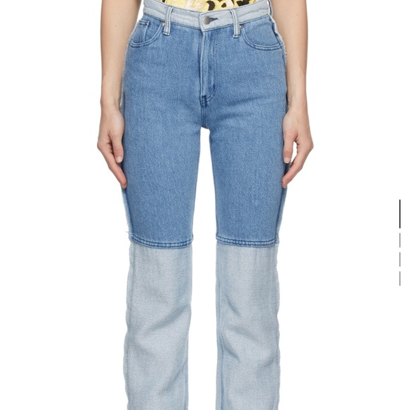 PERVERZE
Blue Linen Loose Weave Jeans - Picture 5 of 6